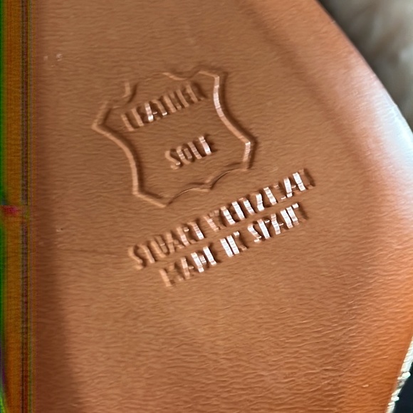 STUART WEITZMAN GLITTER SLING BACK HEELS NWOT - Picture 11 of 17